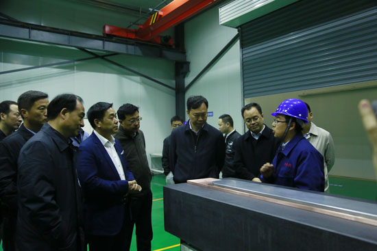 孟津縣委書記黃玉國蒞臨隆華調(diào)研新項目進(jìn)展情況